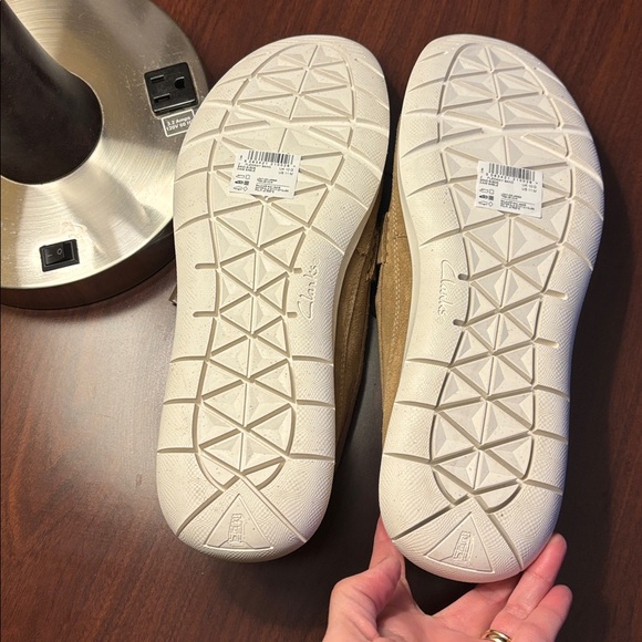 NWT Clarks Men’s Flexway Band Shoes Loafers SlipOn Tan/Sand Suede Size 11M main image 8